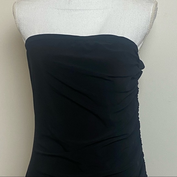 NWT Fashion Nova XL Party Dress Black Strapless New Years Eve Club Dance Sexy - Picture 5 of 12